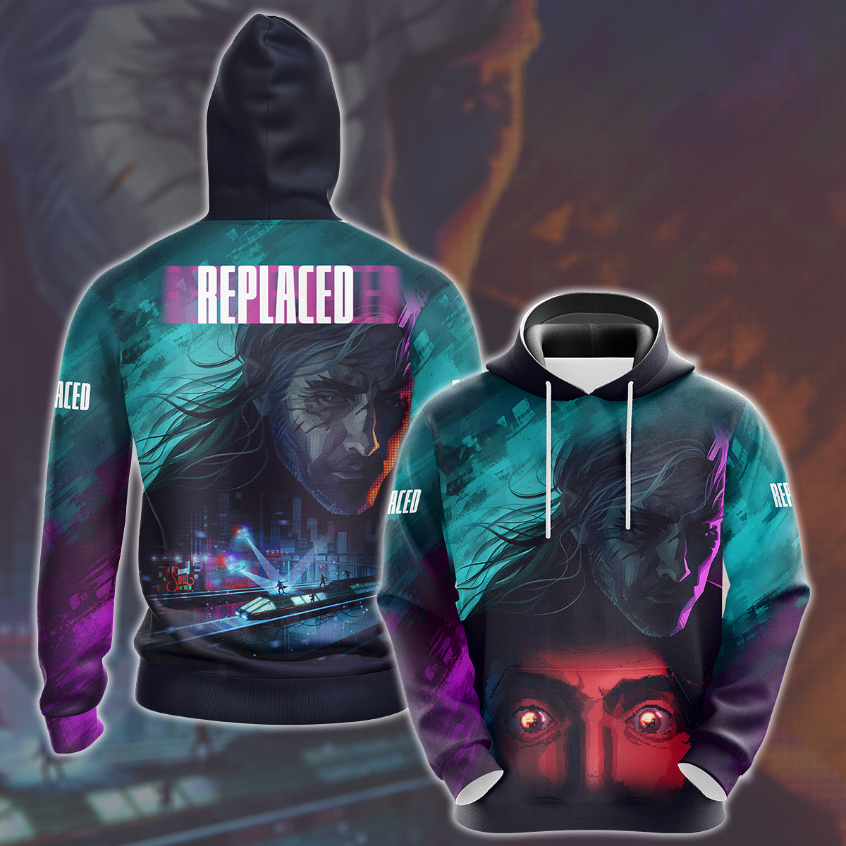REPLACED Video Game All Over Printed T-shirt Tank Top Zip Hoodie Pullover Hoodie Hawaiian Shirt Beach Shorts Joggers