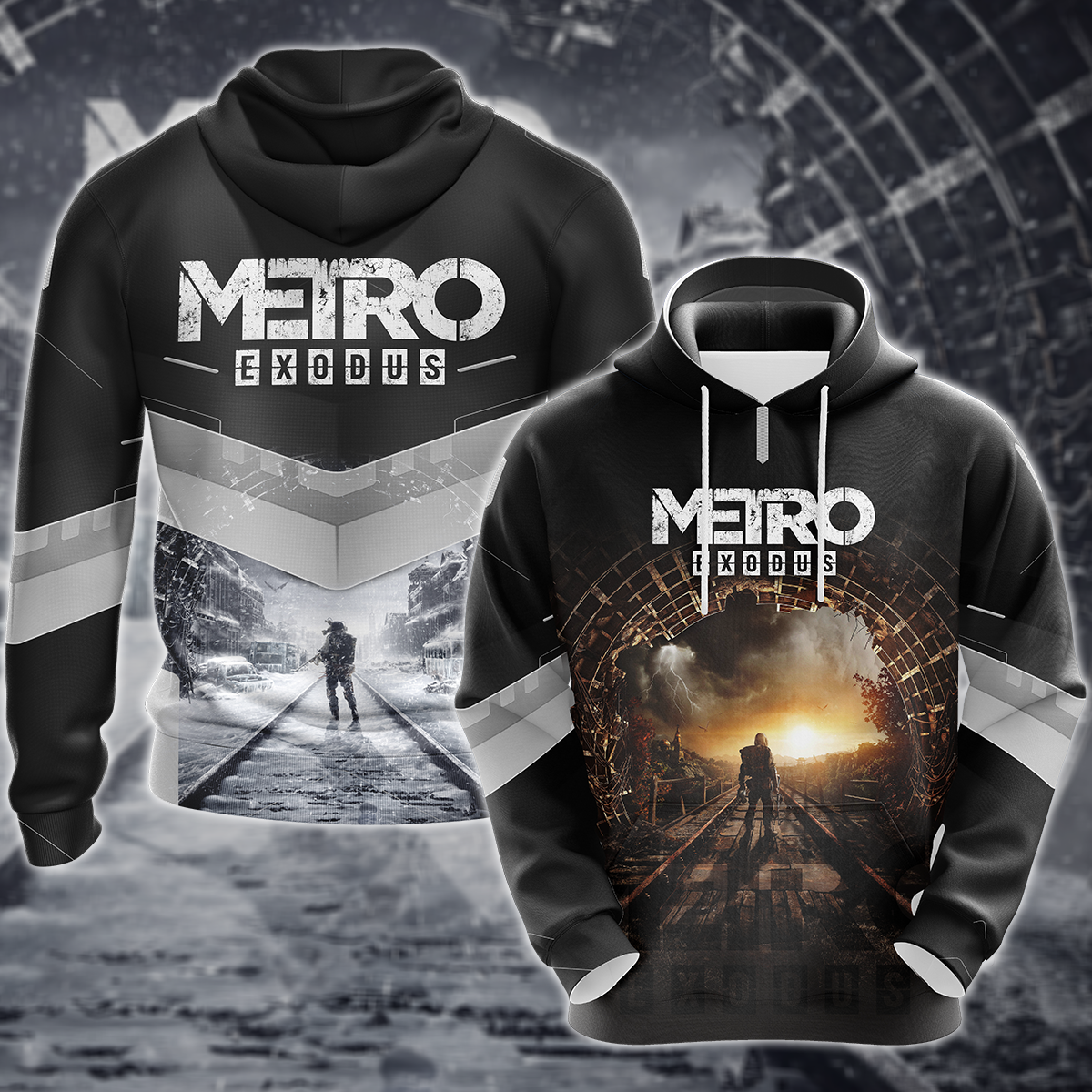 Metro Exodus Video Game 3D All Over Print T-shirt Tank Top Zip Hoodie Pullover Hoodie Hawaiian Shirt Beach Shorts Jogger Hoodie