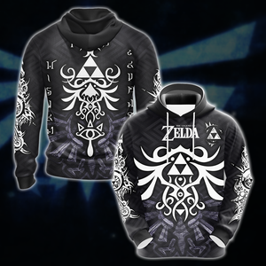 Legend of Zelda All Over Print T-shirt Tank Top Zip Hoodie Pullover Hoodie Hawaiian Shirt Hoodie S 