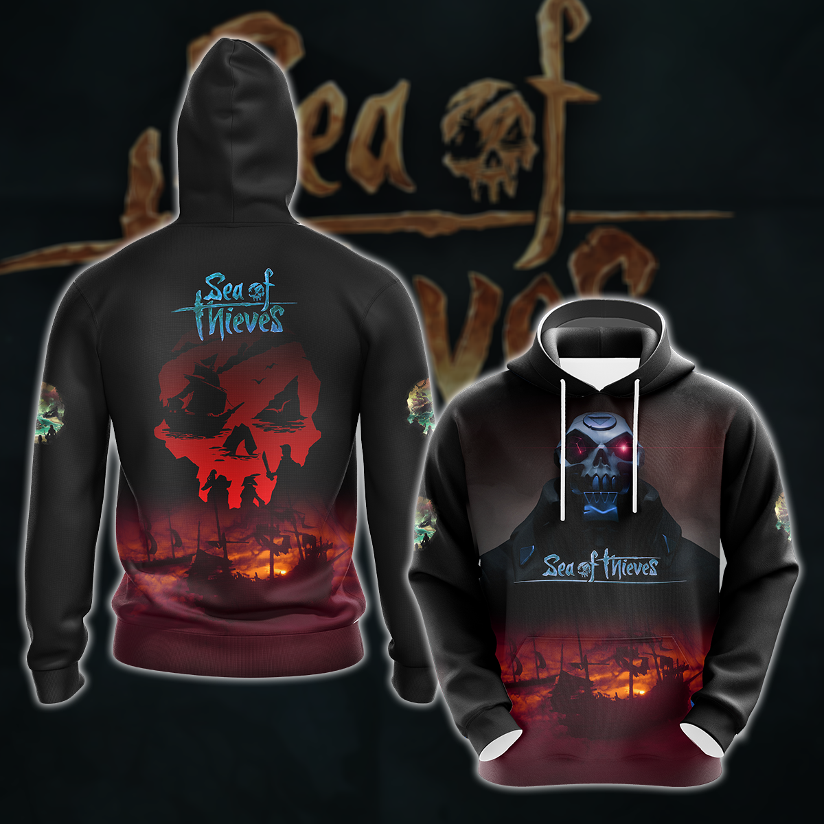 Sea of Thieves Video Game 3D All Over Printed T-shirt Tank Top Zip Hoodie Pullover Hoodie Hawaiian Shirt Beach Shorts Jogger Hoodie