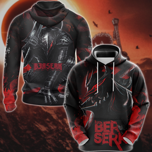 Berserk 3D All Over Print T-shirt Tank Top Zip Hoodie Pullover Hoodie Hawaiian Shirt Beach Shorts Jogger Hoodie S 