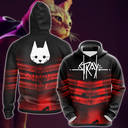 Stray Video Game 3D All Over Print T-shirt Tank Top Zip Hoodie Pullover Hoodie Hawaiian Shirt Beach Shorts Jogger Hoodie
