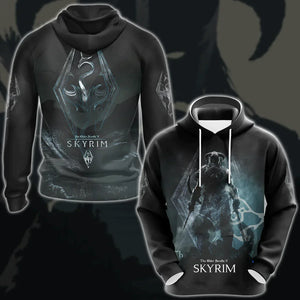 The Elder Scrolls V: Skyrim Video Game 3D All Over Printed T-shirt Tank Top Zip Hoodie Pullover Hoodie Hawaiian Shirt Beach Shorts Jogger Hoodie S 