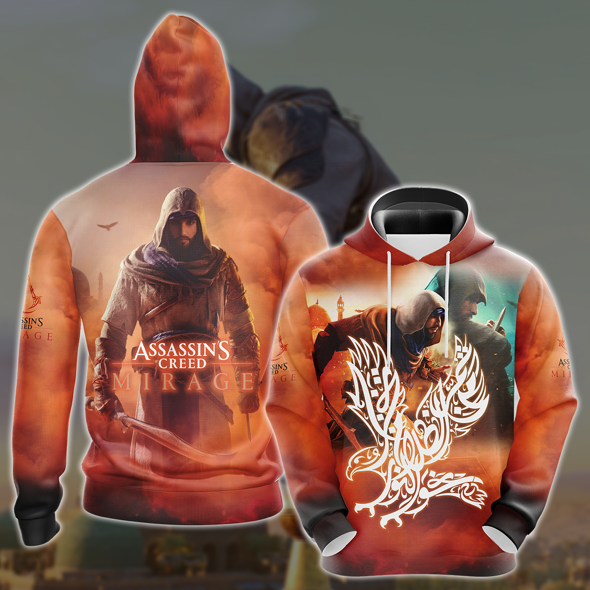 Assassin's Creed Mirage Video Game All Over Printed T-shirt Tank Top Zip Hoodie Pullover Hoodie Hawaiian Shirt Beach Shorts Joggers Hoodie