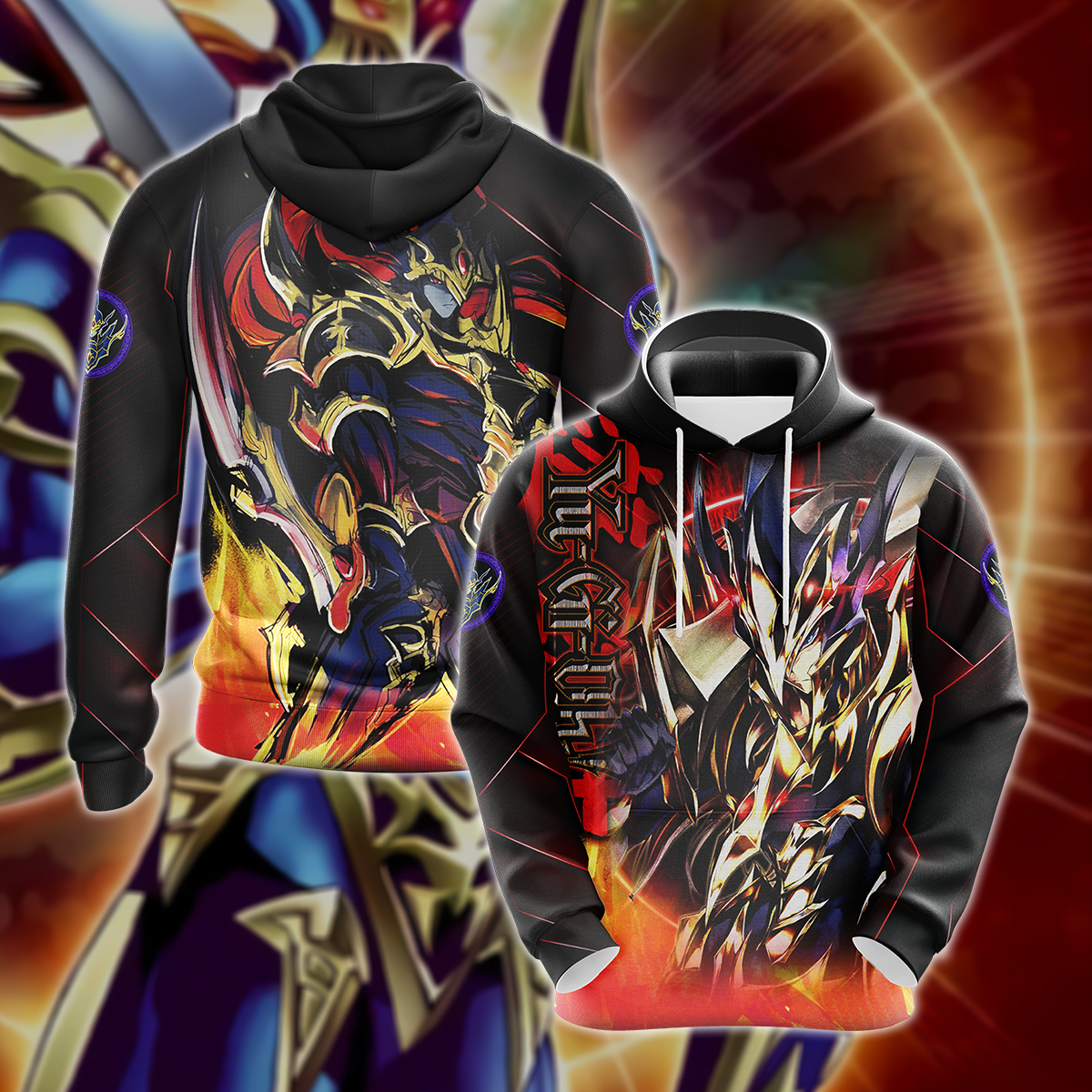 Yu-gi-oh! Black Luster Soldier 3D All Over Print T-shirt Tank Top Zip Hoodie Pullover Hoodie Hawaiian Shirt Beach Shorts Jogger Hoodie