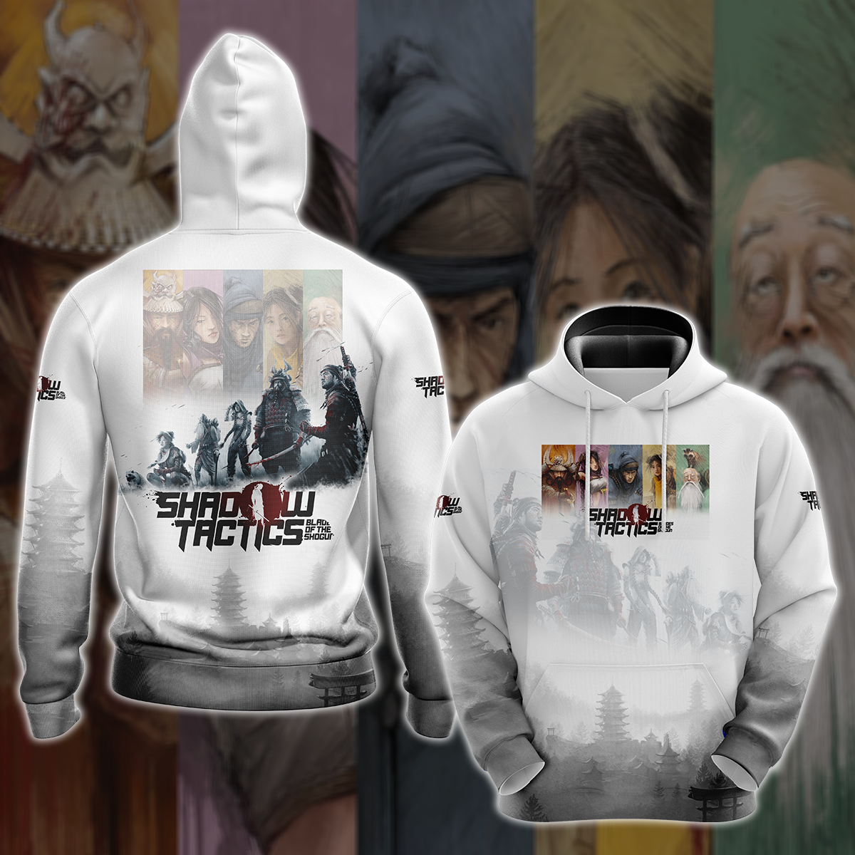 Shadow Tactics: Blade of the Shogun Video Game 3D All Over Printed T-shirt Tank Top Zip Hoodie Pullover Hoodie Hawaiian Shirt Beach Shorts Jogger Hoodie