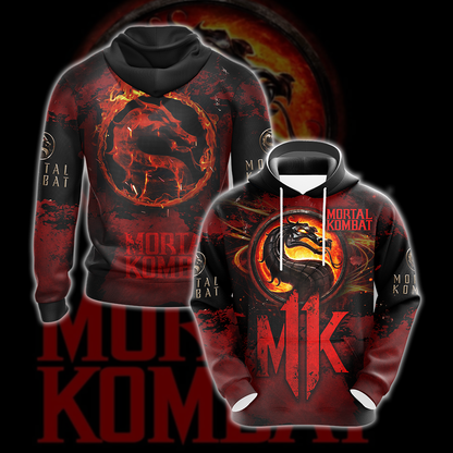 Mortal Kombat All Over Print T-shirt Tank Top Zip Hoodie Pullover Hoodie Hawaiian Shirt Hoodie