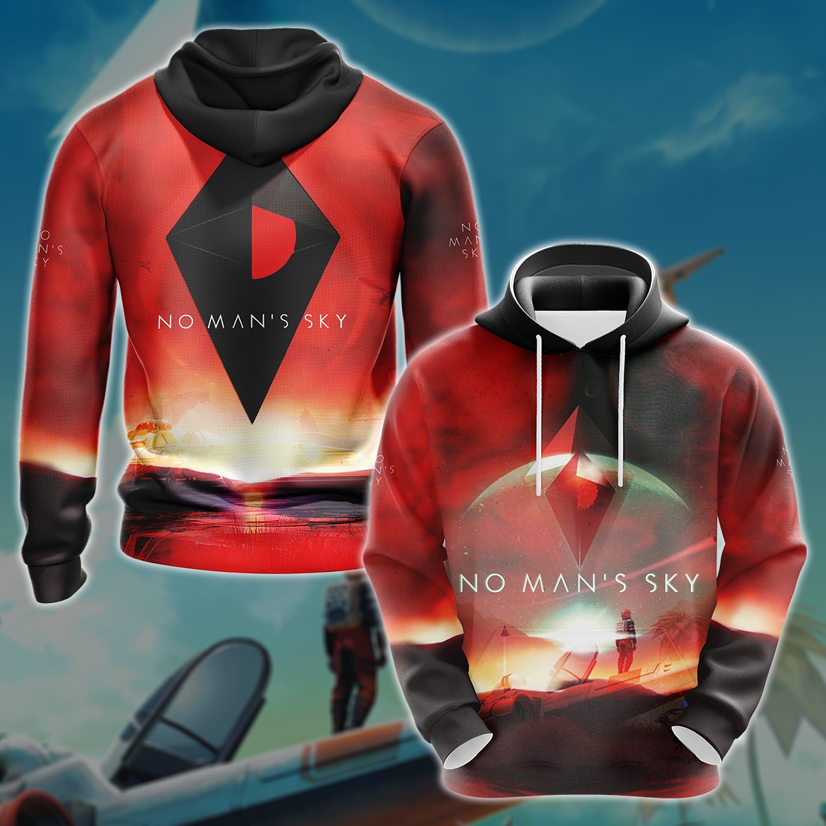 No Man's Sky Video Game 3D All Over Printed T-shirt Tank Top Zip Hoodie Pullover Hoodie Hawaiian Shirt Beach Shorts Jogger Hoodie