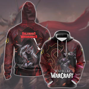 World Of Warcraft Sylvanas Windrunner Video Game All Over Printed T-shirt Tank Top Zip Hoodie Pullover Hoodie Hawaiian Shirt Beach Shorts Joggers Hoodie S 