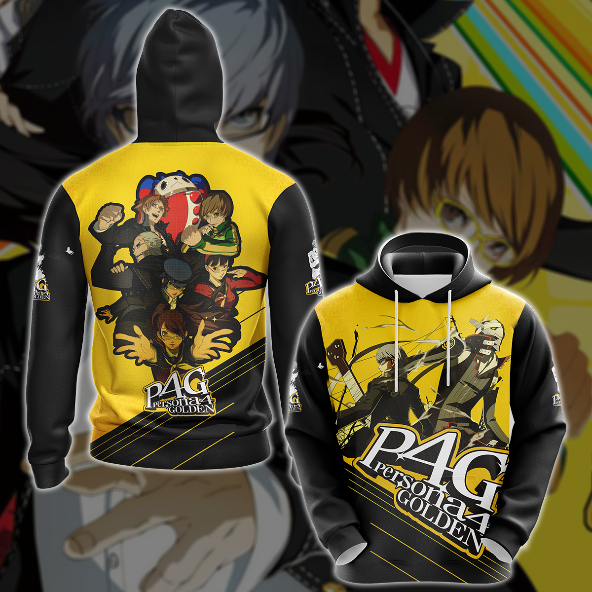 Persona 4 Golden Video Game 3D All Over Printed T-shirt Tank Top Zip Hoodie Pullover Hoodie Hawaiian Shirt Beach Shorts Jogger Hoodie