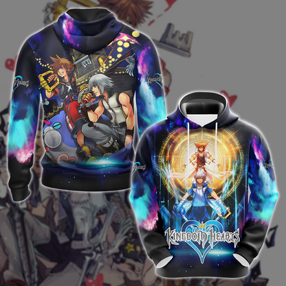 Kingdom Hearts Sora & Riku Video Game 3D All Over Printed T-shirt Tank Top Zip Hoodie Pullover Hoodie Hawaiian Shirt Beach Shorts Jogger Hoodie