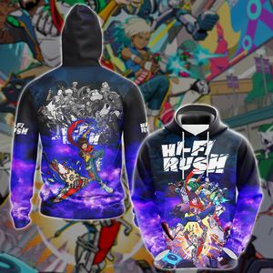 Hi-Fi RUSH Video Game 3D All Over Printed T-shirt Tank Top Zip Hoodie Pullover Hoodie Hawaiian Shirt Beach Shorts Jogger Hoodie S 