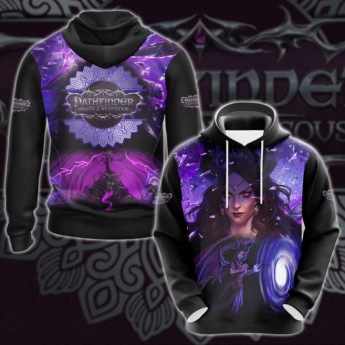 Pathfinder: Wrath of the Righteous Video Game 3D All Over Printed T-shirt Tank Top Zip Hoodie Pullover Hoodie Hawaiian Shirt Beach Shorts Jogger Hoodie