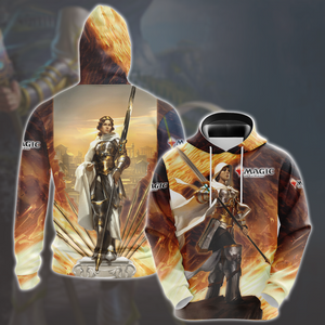 Magic: The Gathering Elspeth Tirel Video Game All Over Printed T-shirt Tank Top Zip Hoodie Pullover Hoodie Hawaiian Shirt Beach Shorts Joggers Hoodie S 