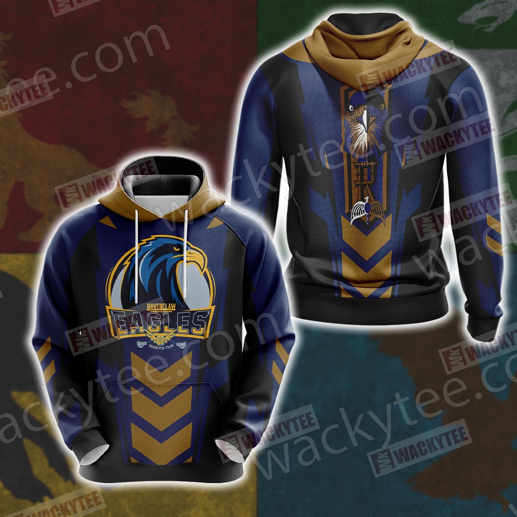 Harry Potter - Ravenclaw House Sporty Style Unisex 3D T-shirt Hoodie
