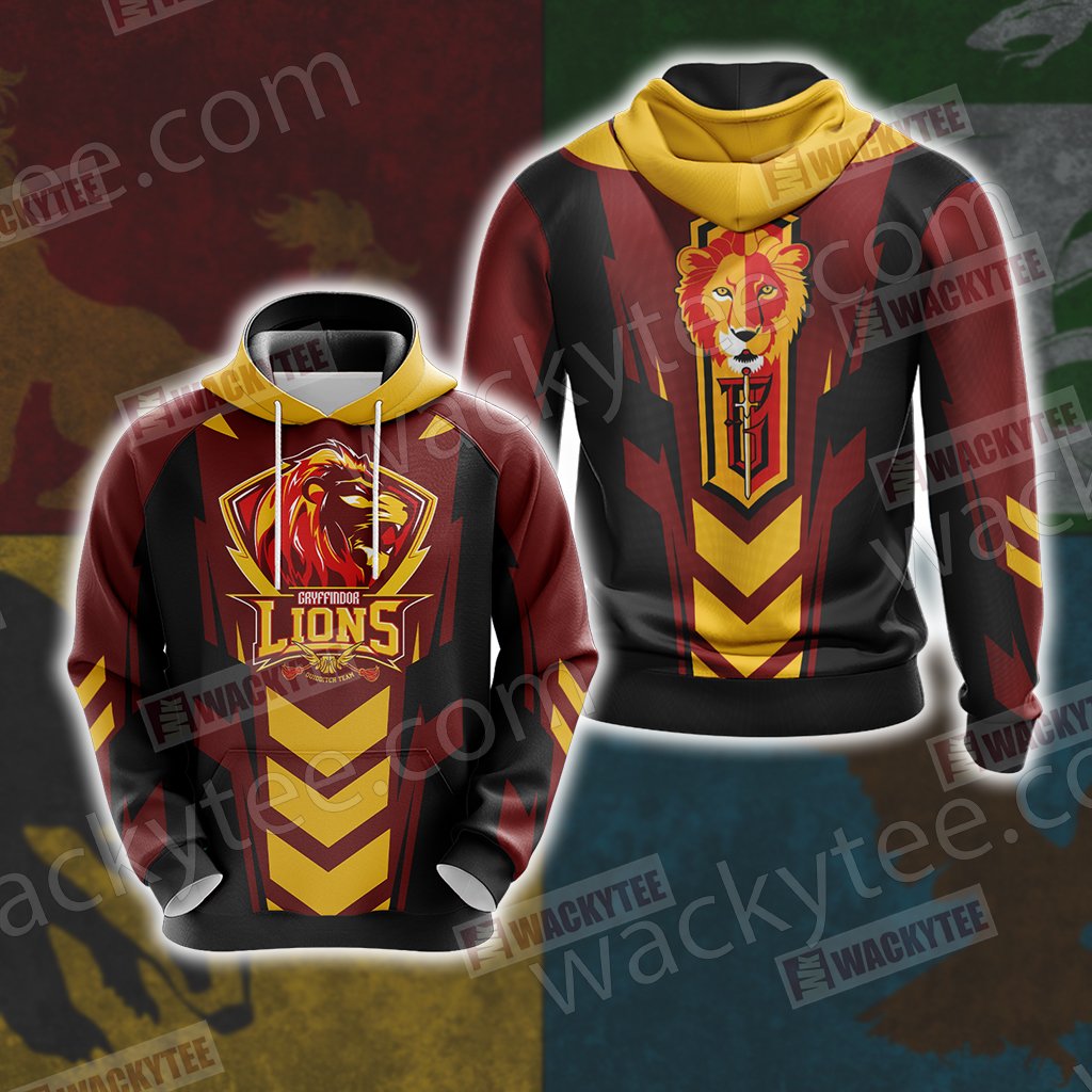 Harry Potter - Gryffindor House Sporty Style Unisex 3D T-shirt Hoodie