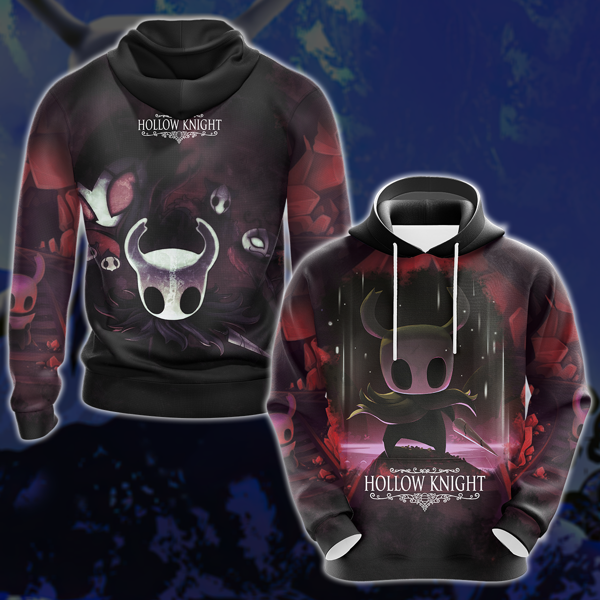 Hollow Knight Video Game 3D All Over Printed T-shirt Tank Top Zip Hoodie Pullover Hoodie Hawaiian Shirt Beach Shorts Jogger Hoodie
