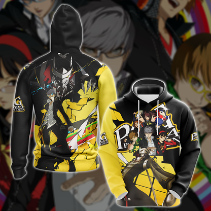 Persona 4 Golden Video Game 3D All Over Printed T-shirt Tank Top Zip Hoodie Pullover Hoodie Hawaiian Shirt Beach Shorts Jogger Hoodie