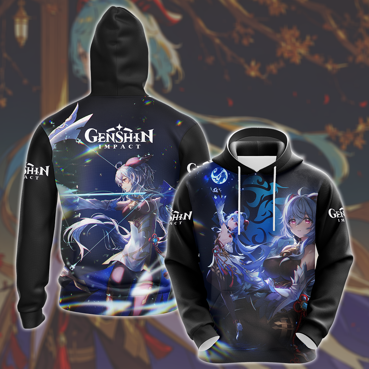 Genshin Impact Ganyu Video Game All Over Printed T-shirt Tank Top Zip Hoodie Pullover Hoodie Hawaiian Shirt Beach Shorts Joggers Hoodie