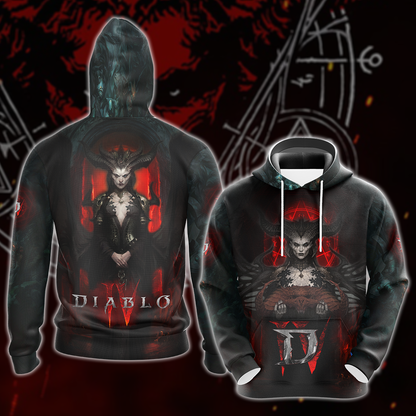 Diablo IV Video Game 3D All Over Printed T-shirt Tank Top Zip Hoodie Pullover Hoodie Hawaiian Shirt Beach Shorts Jogger Hoodie