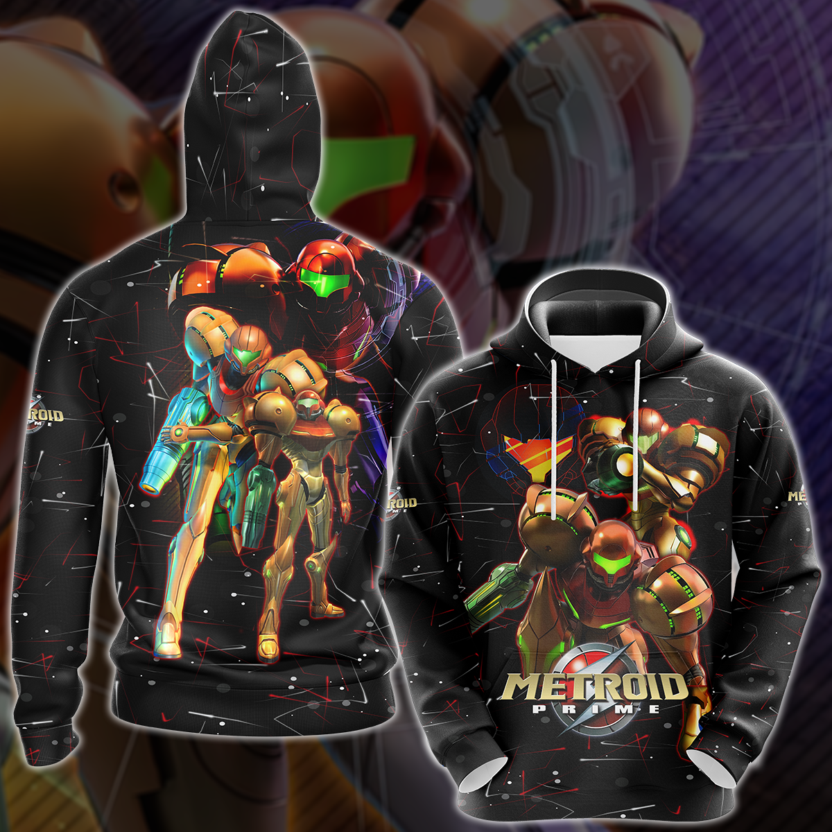 Metroid Prime Remastered Video Game 3D All Over Printed T-shirt Tank Top Zip Hoodie Pullover Hoodie Hawaiian Shirt Beach Shorts Jogger Hoodie
