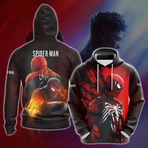 Spider-Man 2 Video Game All Over Printed T-shirt Tank Top Zip Hoodie Pullover Hoodie Hawaiian Shirt Beach Shorts Joggers Hoodie S 