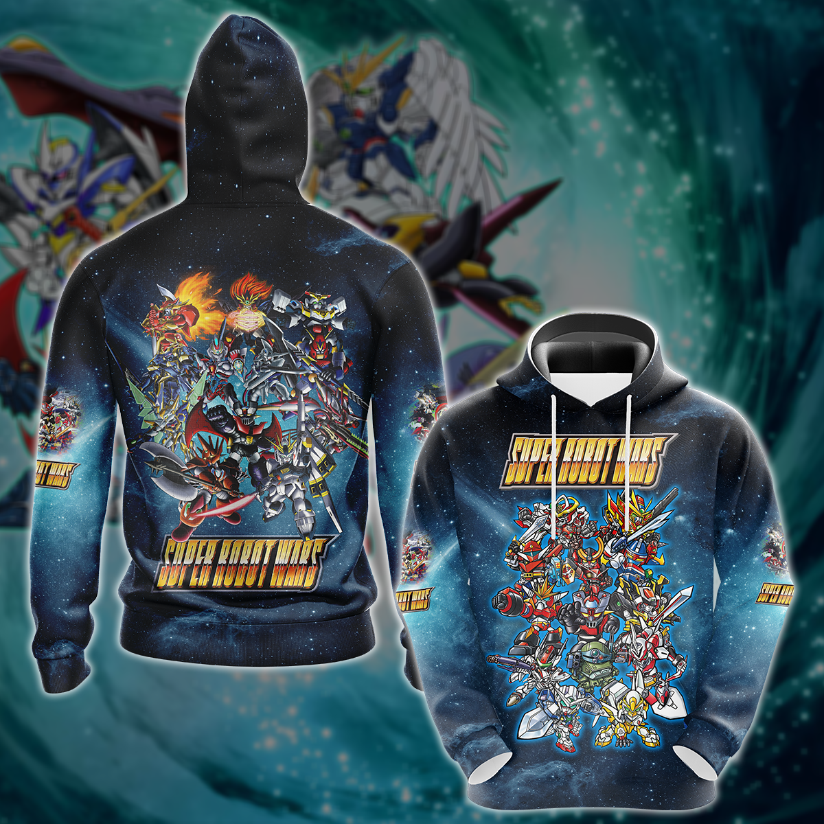 Super Robot Wars Video Game 3D All Over Printed T-shirt Tank Top Zip Hoodie Pullover Hoodie Hawaiian Shirt Beach Shorts Jogger Hoodie