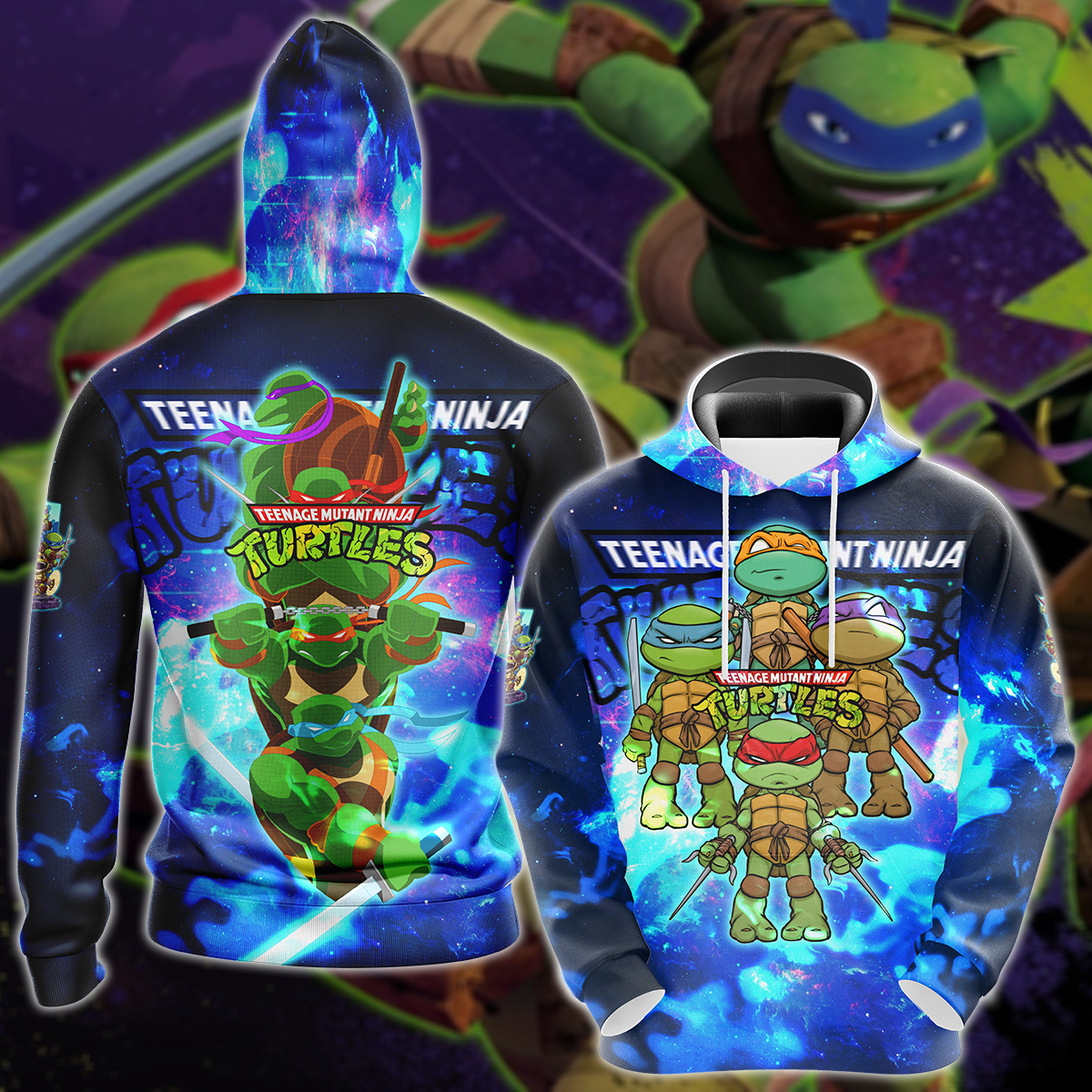 Teenage Mutant Ninja Turtle TMNT Video Game 3D All Over Print T-shirt Tank Top Zip Hoodie Pullover Hoodie Hawaiian Shirt Beach Shorts Jogger Hoodie