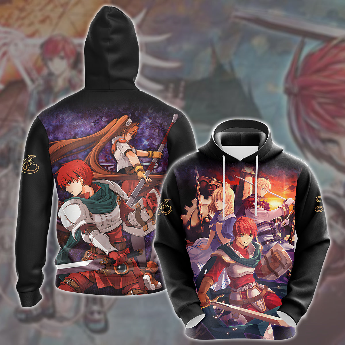 Ys Adol Christin Video Game All Over Printed T-shirt Tank Top Zip Hoodie Pullover Hoodie Hawaiian Shirt Beach Shorts Joggers