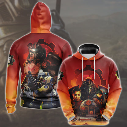 Fallout 76 Video Game All Over Printed T-shirt Tank Top Zip Hoodie Pullover Hoodie Hawaiian Shirt Beach Shorts Joggers