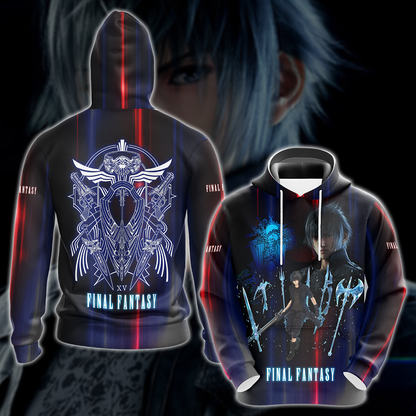 Final Fantasy XV Video Game 3D All Over Printed T-shirt Tank Top Zip Hoodie Pullover Hoodie Hawaiian Shirt Beach Shorts Jogger Hoodie