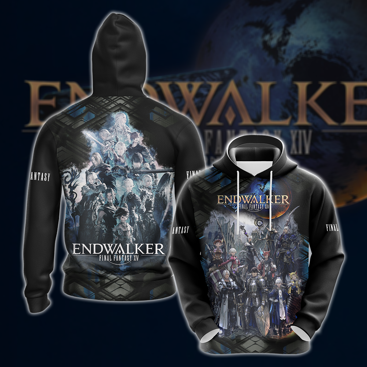 Final Fantasy XIV: Endwalker Video Game 3D All Over Printed T-shirt Tank Top Zip Hoodie Pullover Hoodie Hawaiian Shirt Beach Shorts Jogger Hoodie
