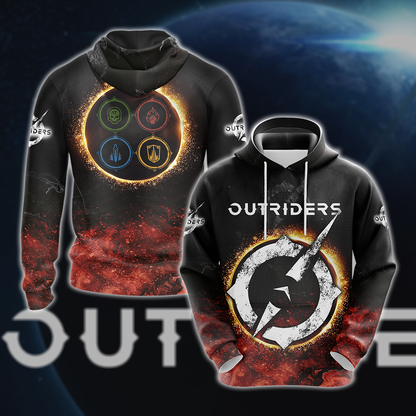 Outriders 3D All Over Print T-shirt Tank Top Zip Hoodie Pullover Hoodie Hawaiian Shirt Beach Shorts Jogger Hoodie