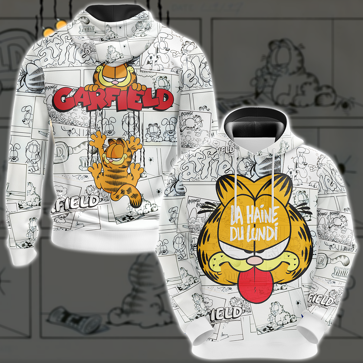 Garfield Unisex 3D T-shirt Hoodie