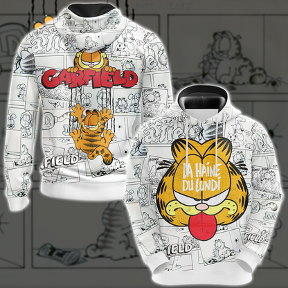 Garfield Unisex 3D T-shirt Hoodie