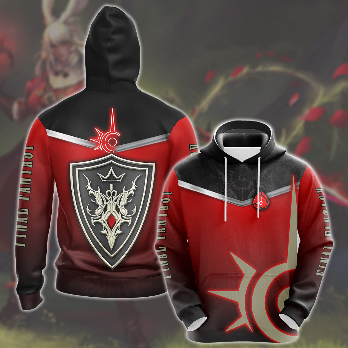 Final Fantasy Red Mage Video Game All Over Printed T-shirt Tank Top Zip Hoodie Pullover Hoodie Hawaiian Shirt Beach Shorts Joggers Hoodie