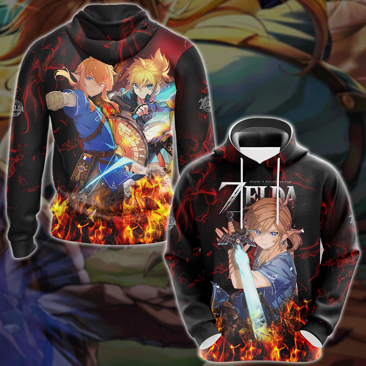 The Legend of Zelda Video Game 3D All Over Print T-shirt Tank Top Zip Hoodie Pullover Hoodie Hawaiian Shirt Beach Shorts Jogger Hoodie