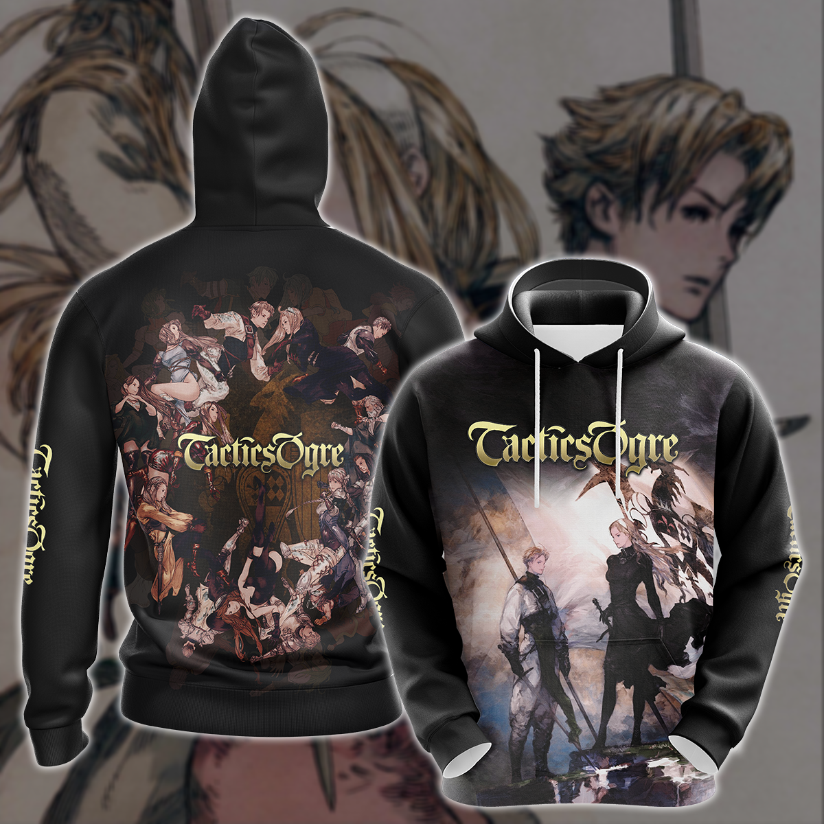 Tactics Ogre Video Game 3D All Over Printed T-shirt Tank Top Zip Hoodie Pullover Hoodie Hawaiian Shirt Beach Shorts Joggers Hoodie