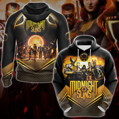 Midnight Suns Video Game 3D All Over Printed T-shirt Tank Top Zip Hoodie Pullover Hoodie Hawaiian Shirt Beach Shorts Jogger Hoodie