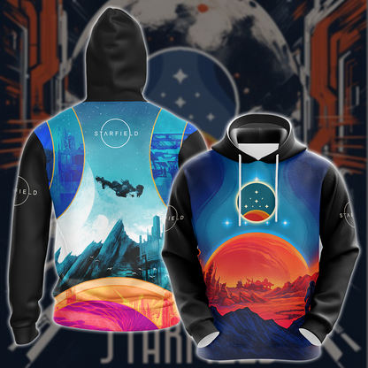 Starfield Video Game 3D All Over Printed T-shirt Tank Top Zip Hoodie Pullover Hoodie Hawaiian Shirt Beach Shorts Joggers Hoodie