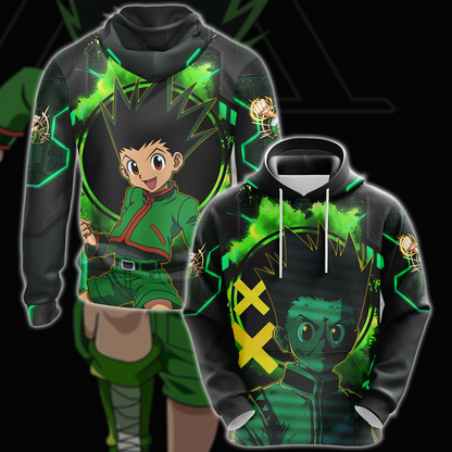 Hunter x Hunter Gon 3D All Over Print T-shirt Tank Top Zip Hoodie Pullover Hoodie Hawaiian Shirt Beach Shorts Jogger Hoodie