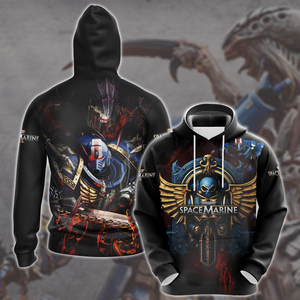 Warhammer 40000: Space Marine 2 Video Game All Over Printed T-shirt Tank Top Zip Hoodie Pullover Hoodie Hawaiian Shirt Beach Shorts Joggers Hoodie S