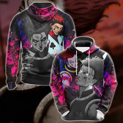 Hunter x Hunter Hisoka 3D All Over Print T-shirt Tank Top Zip Hoodie Pullover Hoodie Hawaiian Shirt Beach Shorts Jogger Hoodie