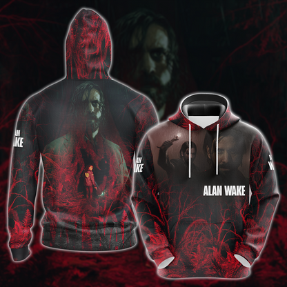 Alan Wake 2 Video Game All Over Printed T-shirt Tank Top Zip Hoodie Pullover Hoodie Hawaiian Shirt Beach Shorts Joggers Hoodie