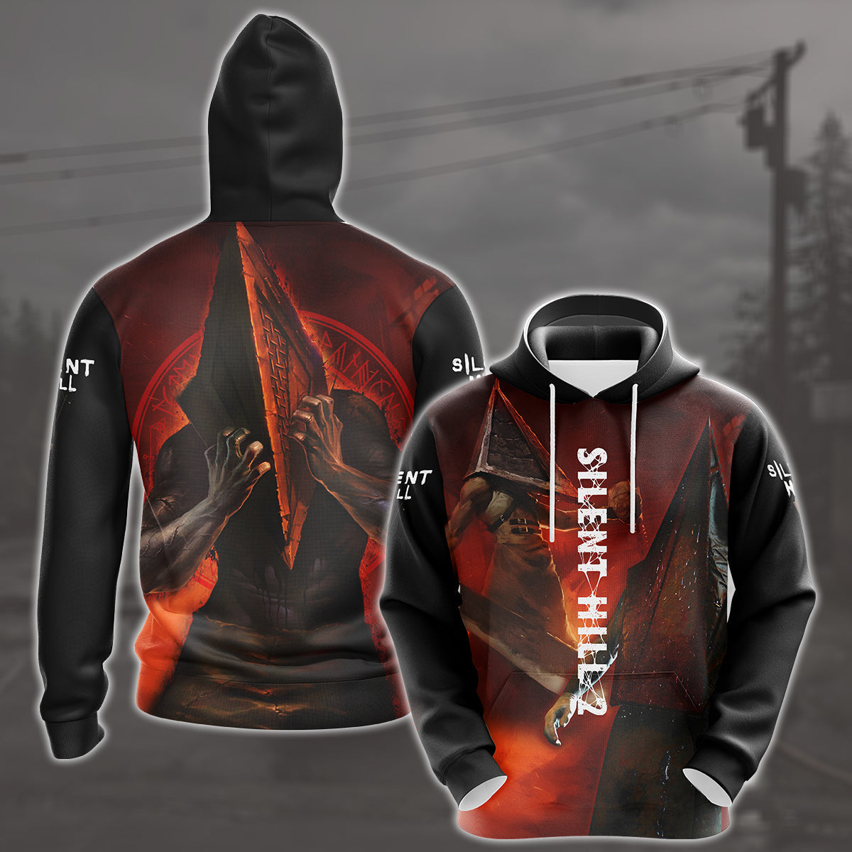 Silent Hill 2 Video Game All Over Printed T-shirt Tank Top Zip Hoodie Pullover Hoodie Hawaiian Shirt Beach Shorts Joggers Hoodie