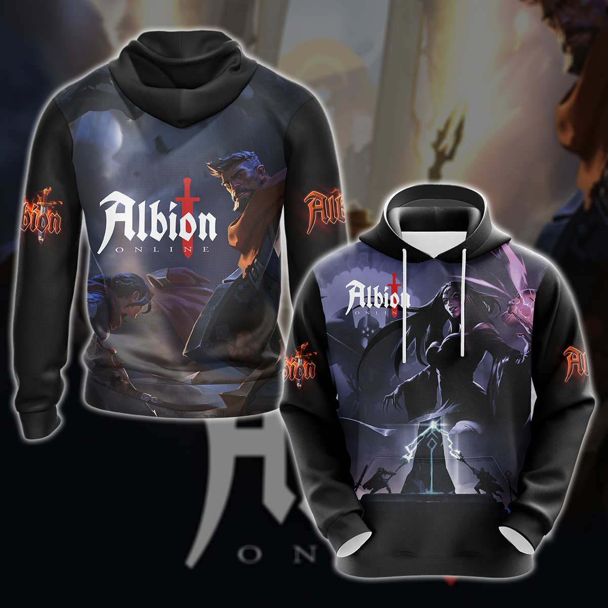 Albion Online Video Game 3D All Over Printed T-shirt Tank Top Zip Hoodie Pullover Hoodie Hawaiian Shirt Beach Shorts Jogger Hoodie