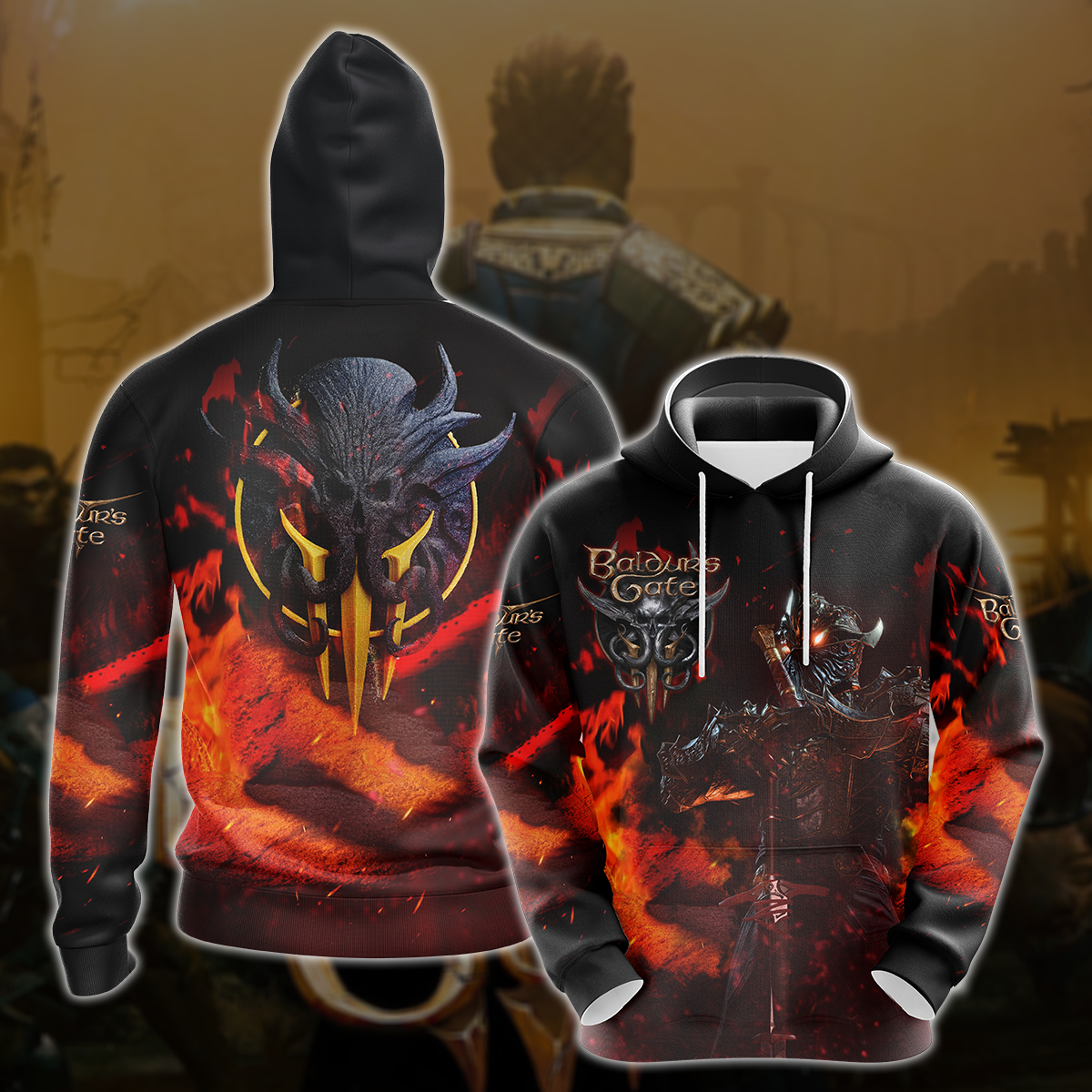 Baldur's Gate 3 Video Game All Over Printed T-shirt Tank Top Zip Hoodie Pullover Hoodie Hawaiian Shirt Beach Shorts Joggers Hoodie