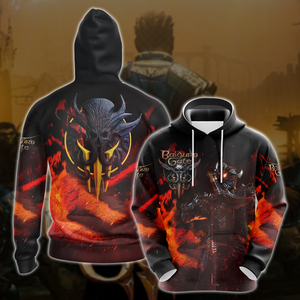 Baldur's Gate 3 Video Game All Over Printed T-shirt Tank Top Zip Hoodie Pullover Hoodie Hawaiian Shirt Beach Shorts Joggers Hoodie S 