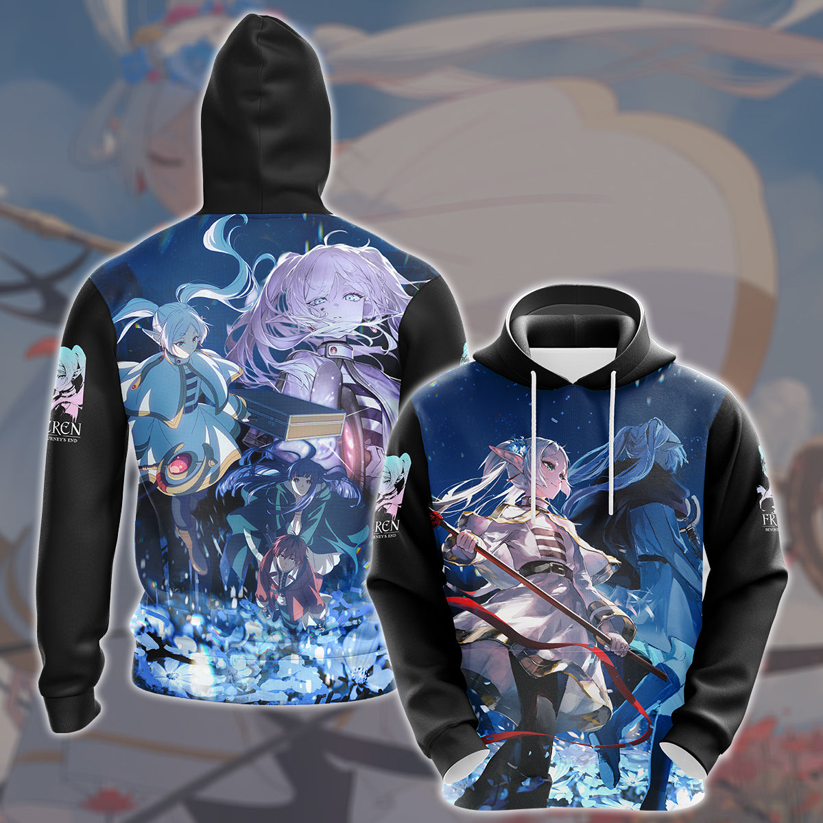 Frieren: Beyond Journey's End Anime Manga All Over Printed T-shirt Tank Top Zip Hoodie Pullover Hoodie Hawaiian Shirt Beach Shorts Joggers Hoodie