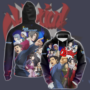 Phoenix Wright Ace Attorney Video Game All Over Printed T-shirt Tank Top Zip Hoodie Pullover Hoodie Hawaiian Shirt Beach Shorts Joggers Hoodie S 